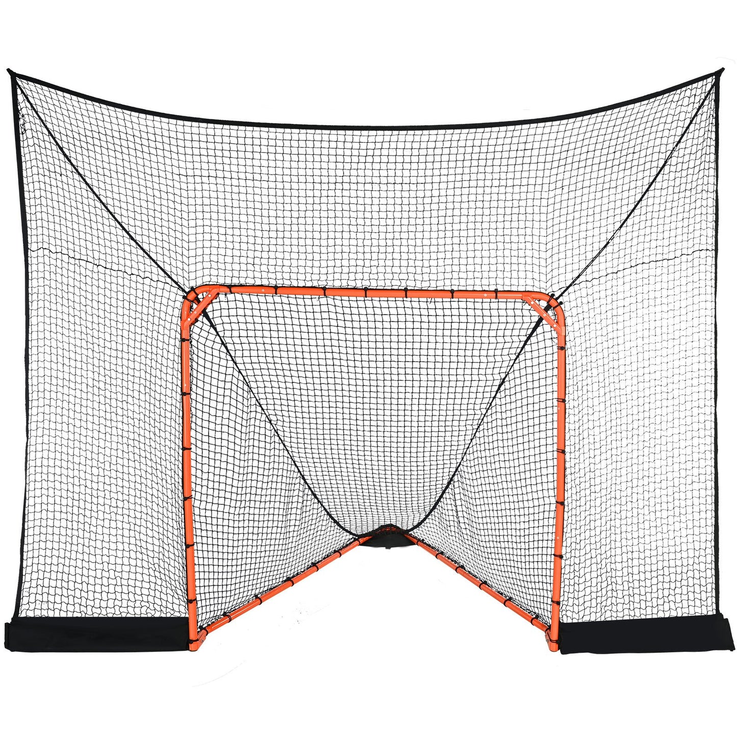 Hockey- und Lacrosse-Torfang mit erweiterter Abdeckung, 12' x 9' Lacrosse-Netz, komplettes Trainingsnetz mit Zubehör, schnell und einfach aufzubauende Lacrosse-Ausrüstung für den Garten, perfekt für das Jugendtraining
