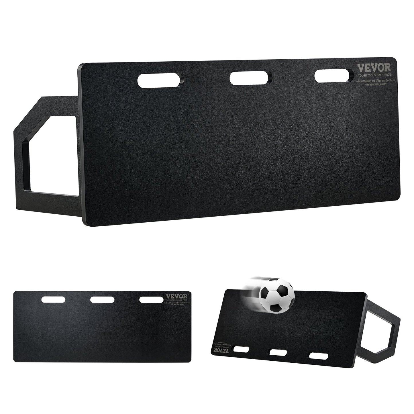 Soccer Rebounder Board, 40"X16" bärbar fotbollsvägg med 2 vinklar Rebound, hopfällbar HDPE Kickback Rebound Board, fotbollsträningsutrustning för barn och vuxna, passnings- och skjutträning