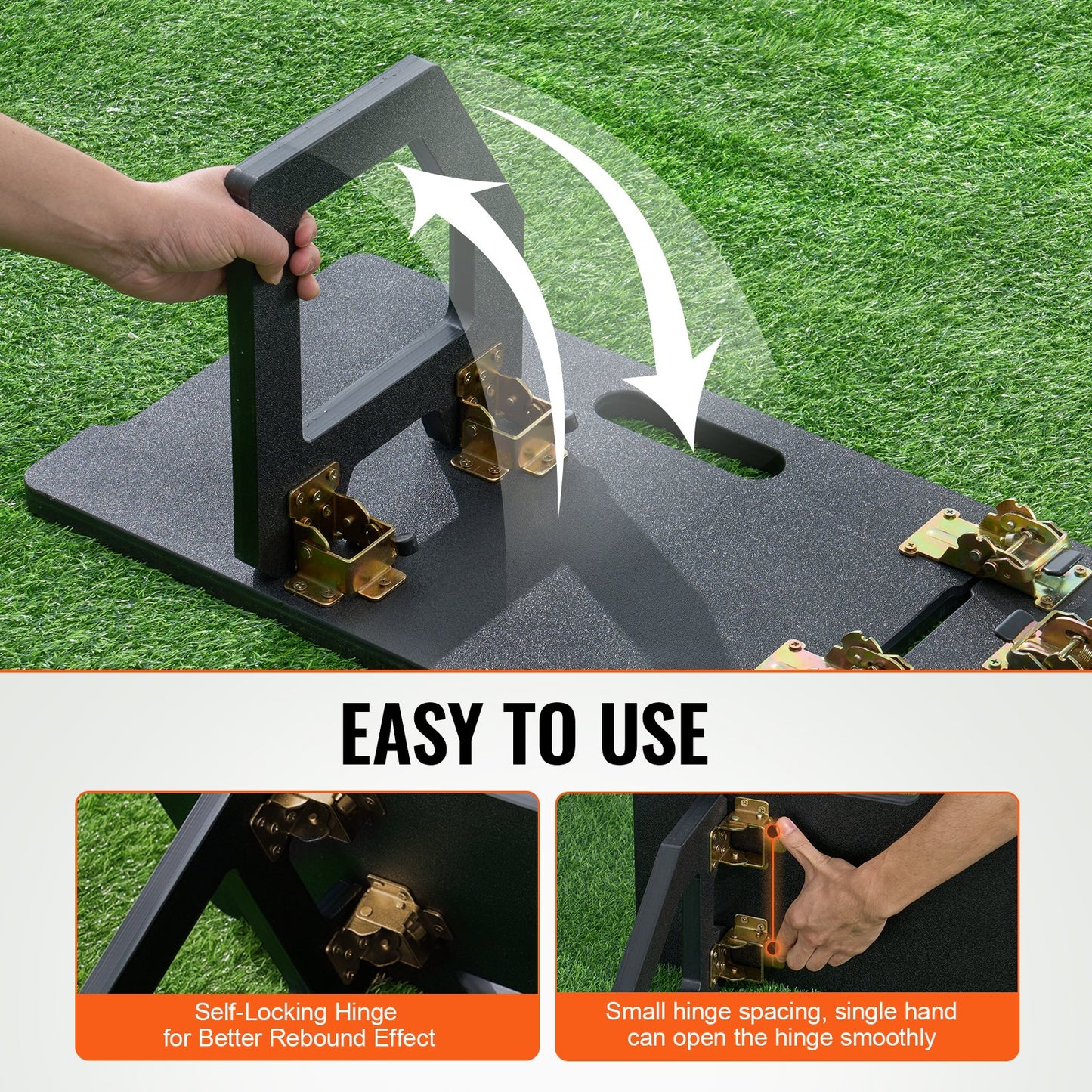 45"X13" Fußball-Rebounder-Board, tragbare Fußballwand mit 2 Winkeln Rebound