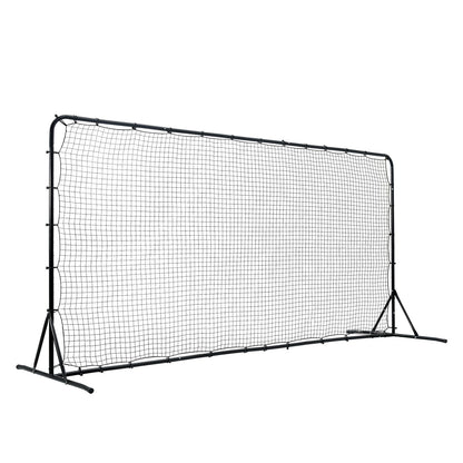 Fußball-Rebounder-Netz, 12 x 6 Fuß, Eisen-Fußball-Trainingsgerät, Sport-Fußball-Trainingsgeschenk mit tragbarer Tasche, Volleyball-Rebounder-Wand, perfekt für Hinterhof-Training, Solo-Training, Passen