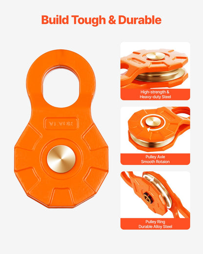 30 Tons Snatch Block Remskiva Snatch 66 000 lbs Kapacitet Off Road Recovery