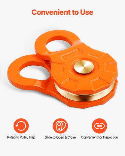 30 Tons Snatch Block Remskiva Snatch 66 000 lbs Kapacitet Off Road Recovery