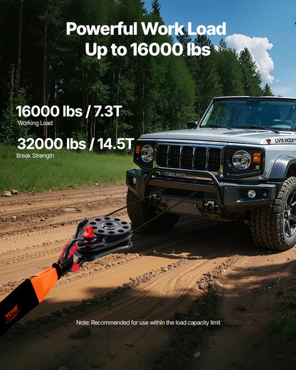 14,5 Tonnen Recovery Snatch Block Pulley Snatch 32.000 lbs Kapazität ATV UTV