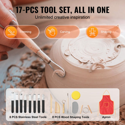 Pottery Wheel, 11 inch Pottery Forming Machine, 450W Electric Wheel for Pottery with Foot Pedal and LCD Touch Screen, Direct Drive Ceramic Wheel with 3 Support Legs for DIY Art Craft, White