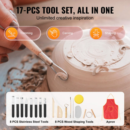 Pottery Wheel, 11 inch Pottery Forming Machine, 450W Electric Wheel for Pottery with Foot Pedal and LCD Touch Screen, Direct Drive Ceramic Wheel with Shaping Tools for DIY Art Craft, Pink