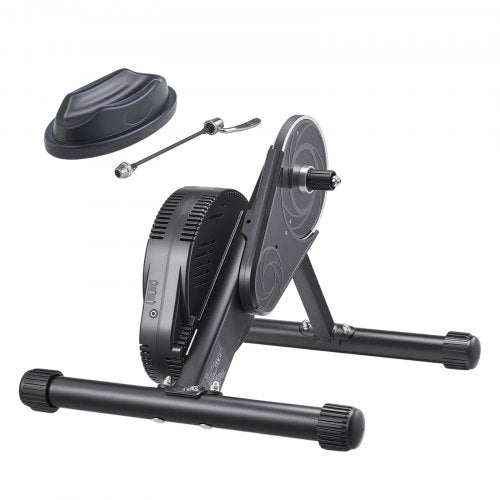 Bike Trainer, 1-13 Level, 26-29 in & 700C Wheels, Smart Bicycle Stationary Stand for Indoor Exercise Riding with Front Wheel Riser Block, Fits Road and Mountain Bikes, Compatible with Zwift App