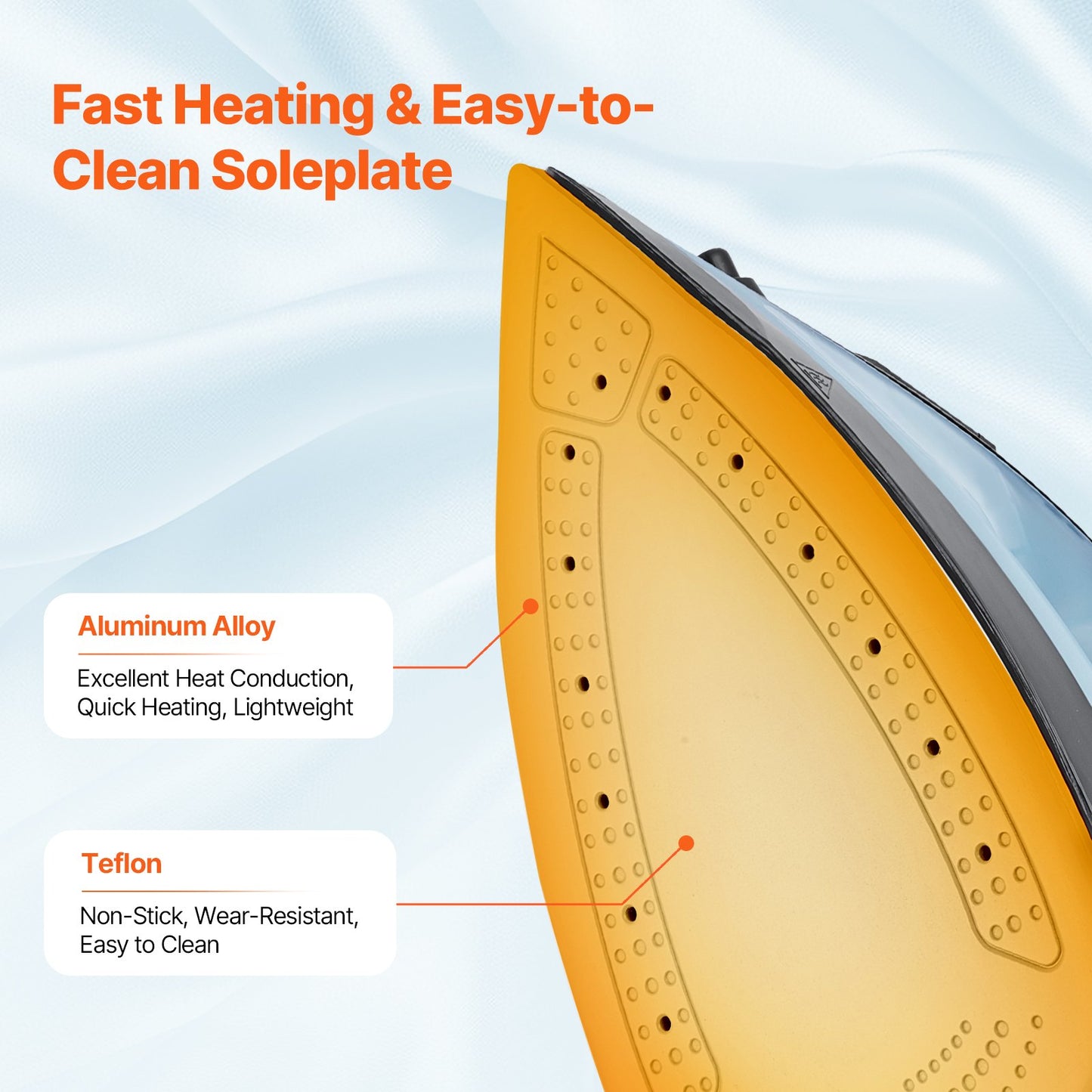 Dampfbügeleisen 1600W Bügeleisen für Kleidung Automatische Abschaltung Selbstreinigung zum Bügeln