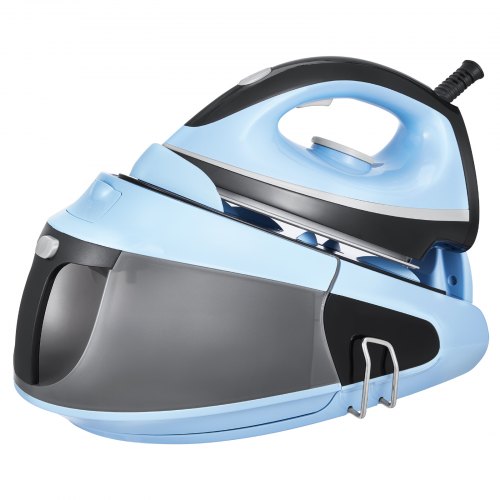 Steam Station, 1700W Steam Iron for Clothes with 1.8L Large Capacity Water Tank, Aluminum Alloy + Ceramic Glaze Soleplate, Auto Shut-Off, 4 Temperature Settings, Clothing Iron for Home Ironing