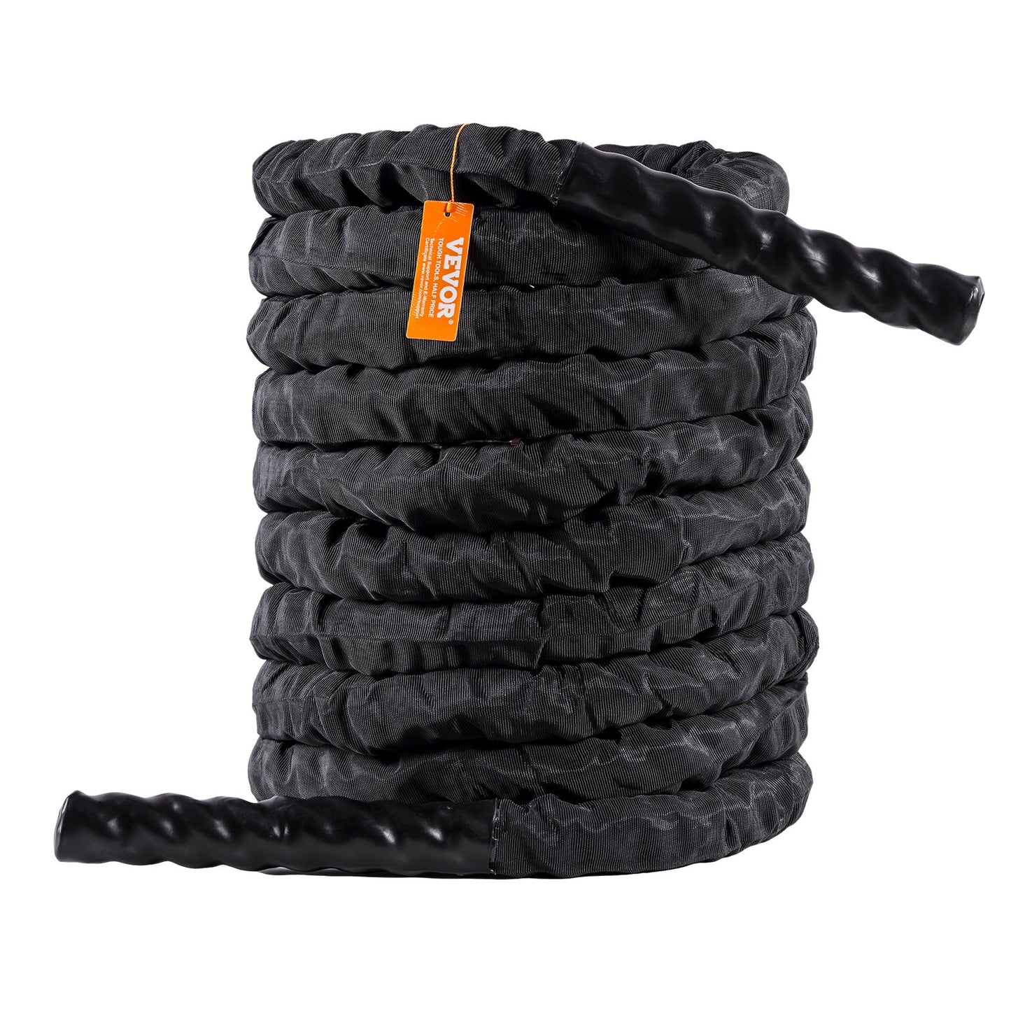 Battle Rope, 1.5 Inch Diameter 30Ft Length Polyester Exercise Rope, Battle Exercise Equipment with Protective Sleeve & Anchor, Heavy Weighted Rope for Home Gym Workout Core Strength Training