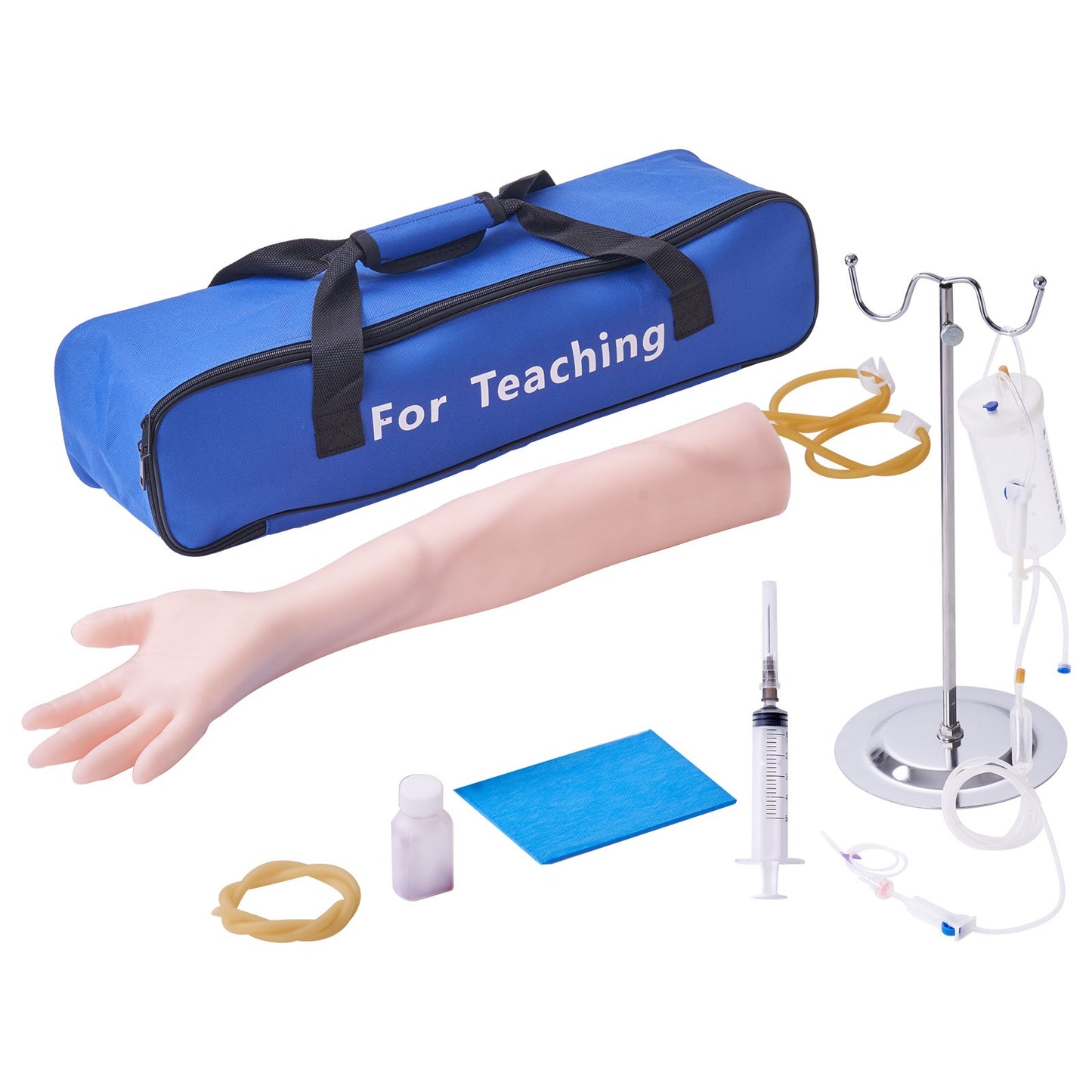 Phlebotomy Practice Kit, IV Venipuncture Intravenous Training Kit, High Simulation IV Practice Arm Kit with Carrying Case, Practice and Perfect IV Skills, for Students Nurses and Professionals