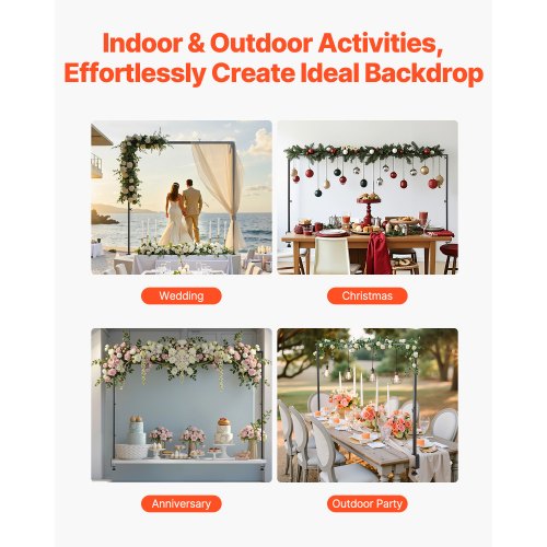 Överbordsstativ Bågram 28-98 tum Längd Justerbar Klämma Dekor |  EU