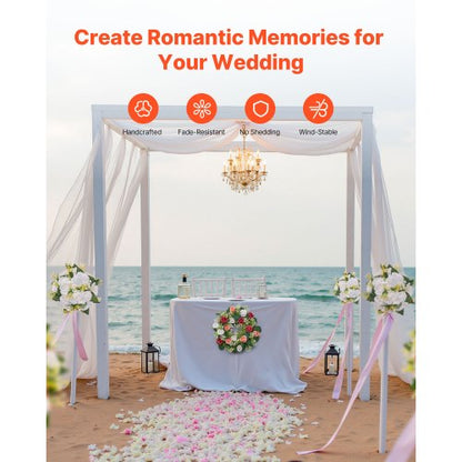 Artificial Rose Wreaths for Wedding Arrangements Centerpiece 10 PCS | EU