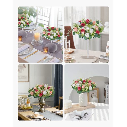 Artificial Rose Wreaths for Wedding Arrangements Centerpiece 10 PCS | EU