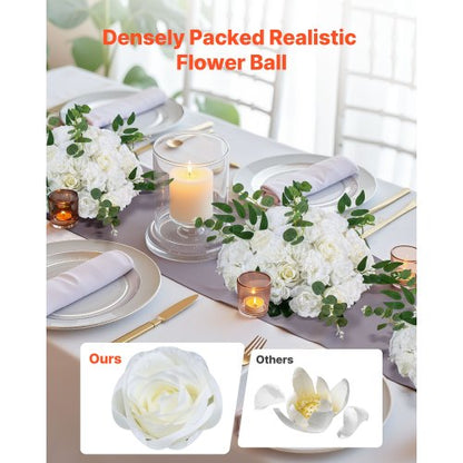 Blombollar för bröllopsbordsdekorationer 43 cm blomsterarrangemang 10 st |  EU