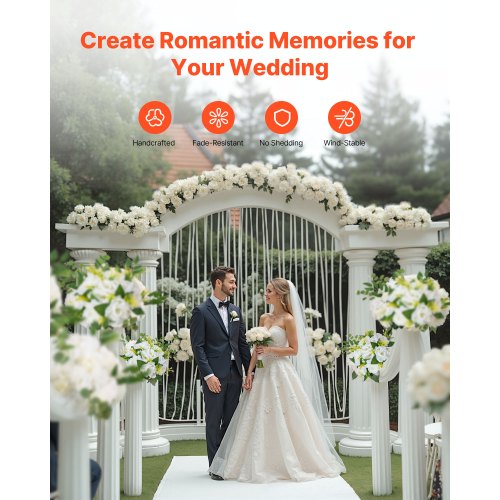 Blumenkugeln für Hochzeitstischdekoration 23 cm Blumenarrangement 10 Stück | EU