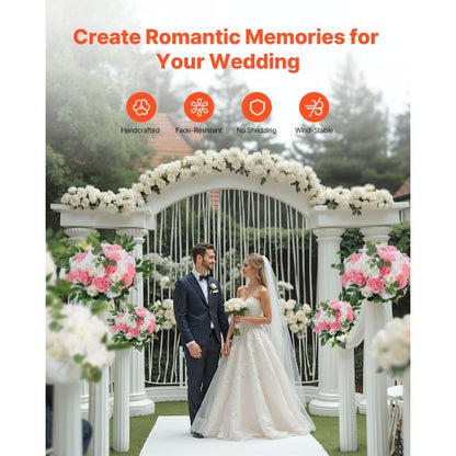 Blumenkugeln für Hochzeitstischdekoration Blumenstrauß Rosa + Weiß 10 Stück | EU