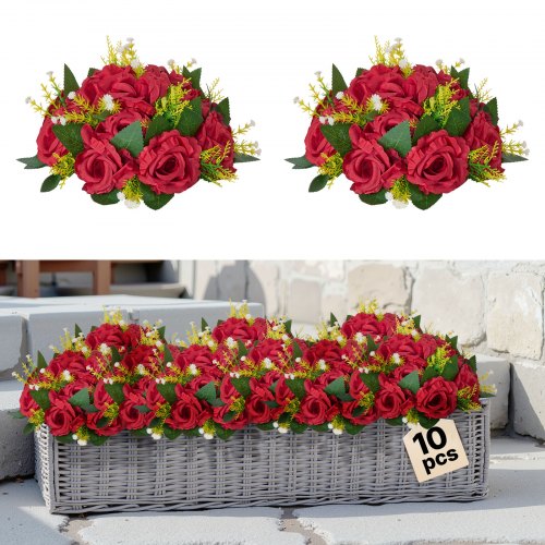 Flower balls for wedding table decorations Artificial flowers 10 pcs | EU