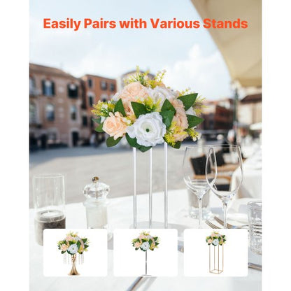 Blumenkugeln für Hochzeitstischdekorationen Künstlicher Blumenstrauß Champagner 10 Stück | EU