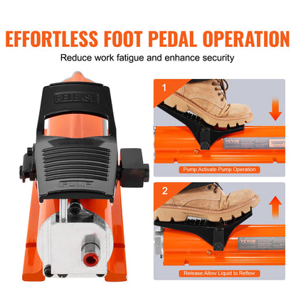 Lufthydraulische Luftpumpe, luftbetriebene Fußpumpe, 10.000 PSI, Rahmenmaschinenpumpe