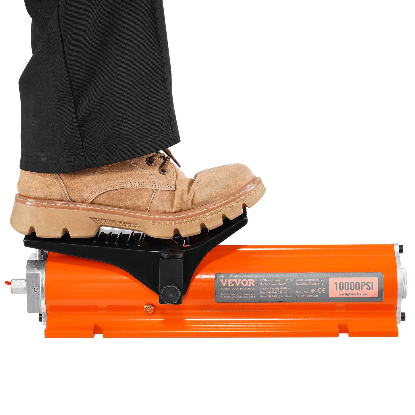 Lufthydraulische Luftpumpe, luftbetriebene Fußpumpe, 10.000 PSI, Rahmenmaschinenpumpe