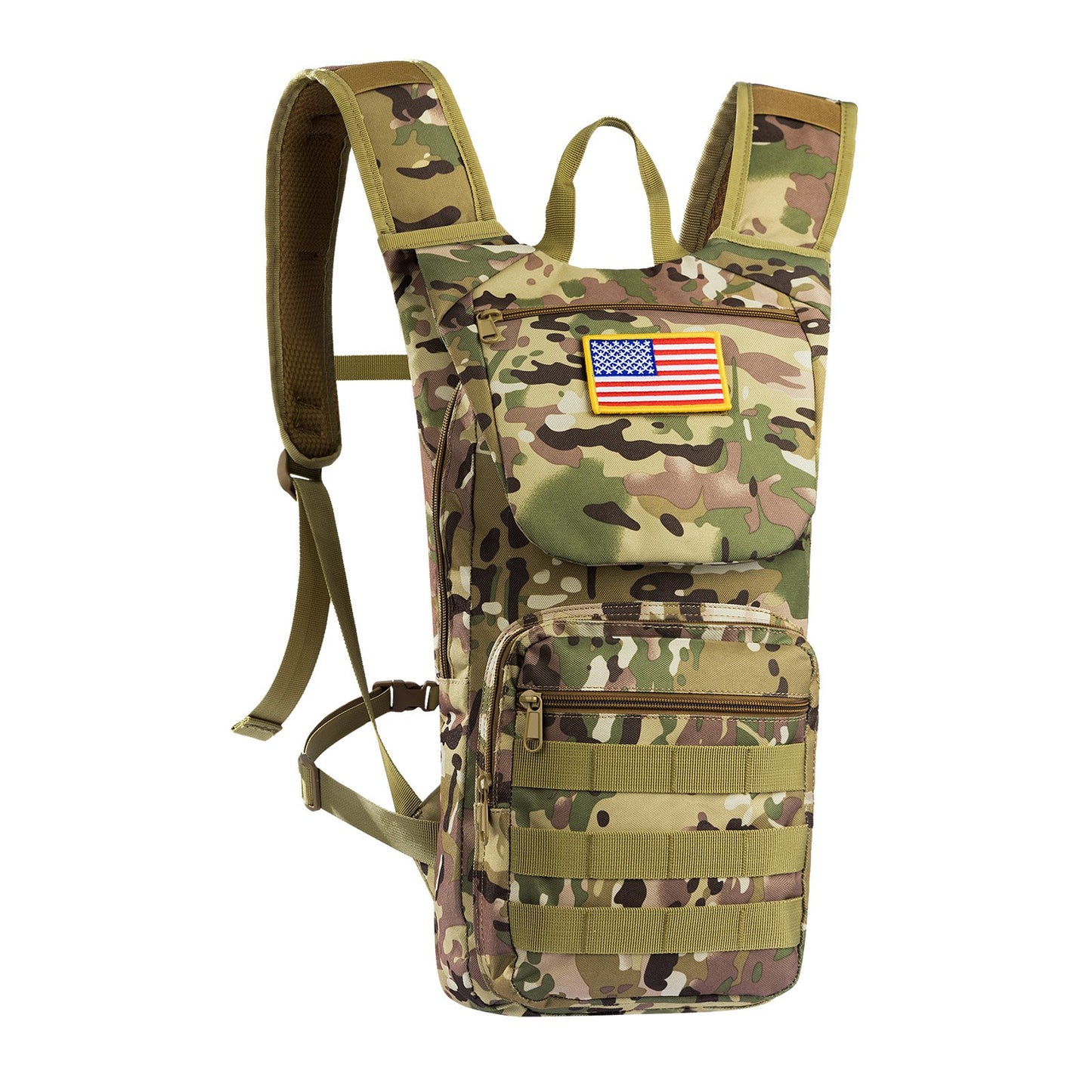 Tactical Molle Hydration Pack Ryggsäck 3L TPU Water Bladder Cykling Vandring