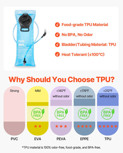 Taktische Molle Trinkrucksack Rucksack 3L TPU Wasserblase Radfahren Wandern