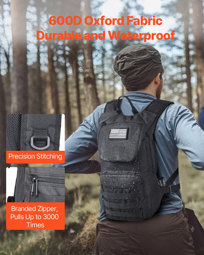Taktische Molle Trinkrucksack Rucksack 3L TPU Wasserblase Radfahren Wandern