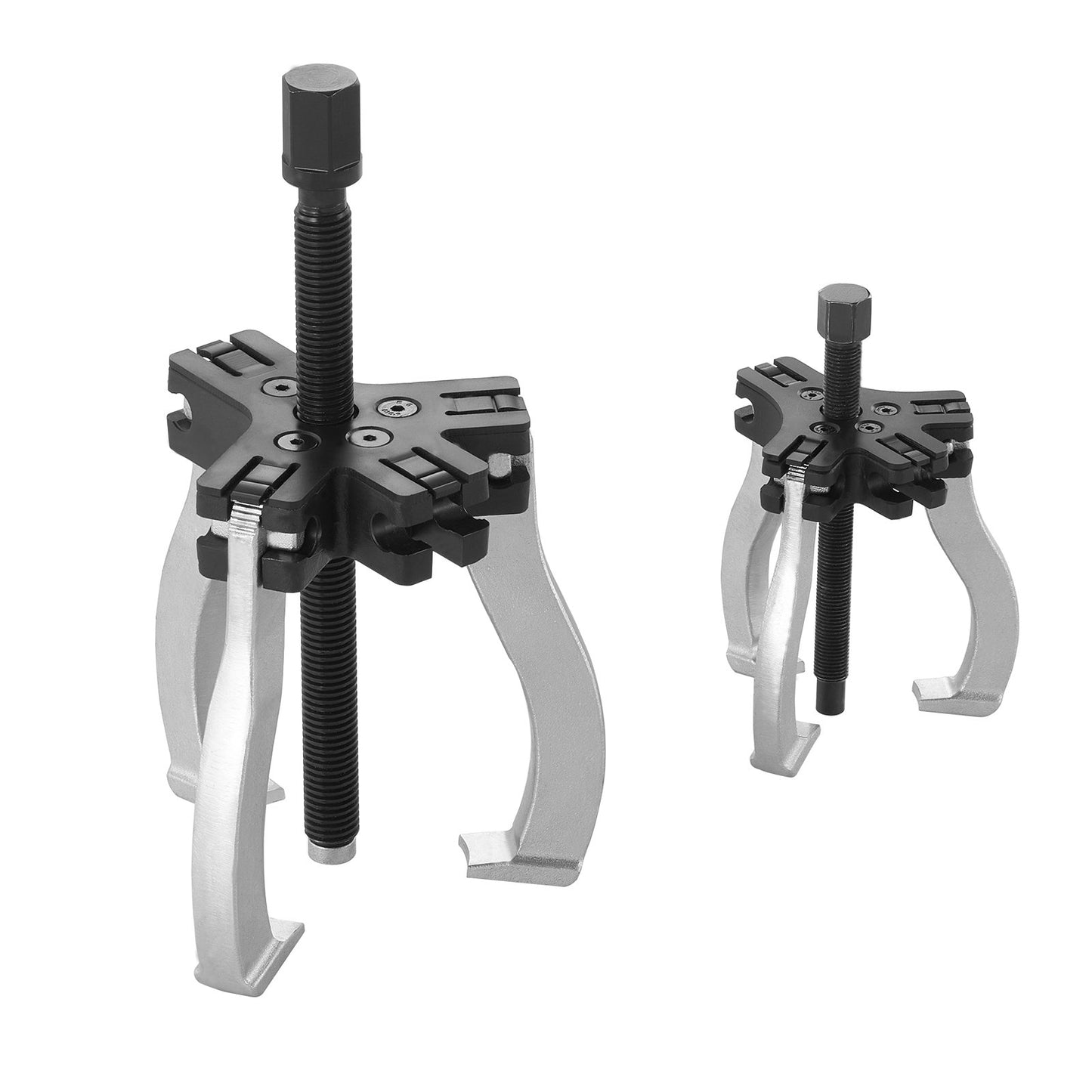 Gear Puller, 3" and 7" Puller Set, 3 Gear Bearings for Flywheel Pulley Removal, 2 or 3 Reversible Jaws Wheel Puller, Vertical and Horizontal, External and Internal, 2-Piece