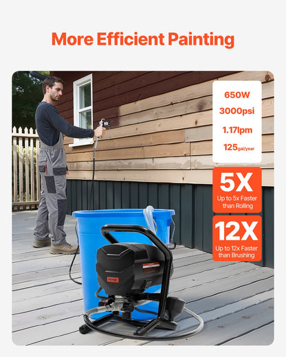 Stativ-Hochdrucksprühgerät Elektrisches Farbsprühgerät 650W 3000PSI