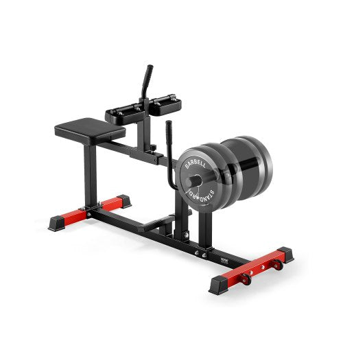 Seated Calf Machine, 440 LBS Capacity Calf Raise Machine, Seated Calf Raise Leg Exercise Home Gym, Calf Workout Training Equipment, Lower Body Specialty Machine, Fit 1/2 inch Weight Plates