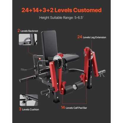Leg Extension and Curl Machine Seated Leg Rotary Extension Bench 700lbs | EU