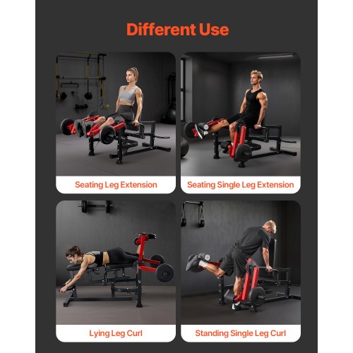 Leg Extension and Curl Machine Seated Leg Rotary Extension Bench 700lbs | EU