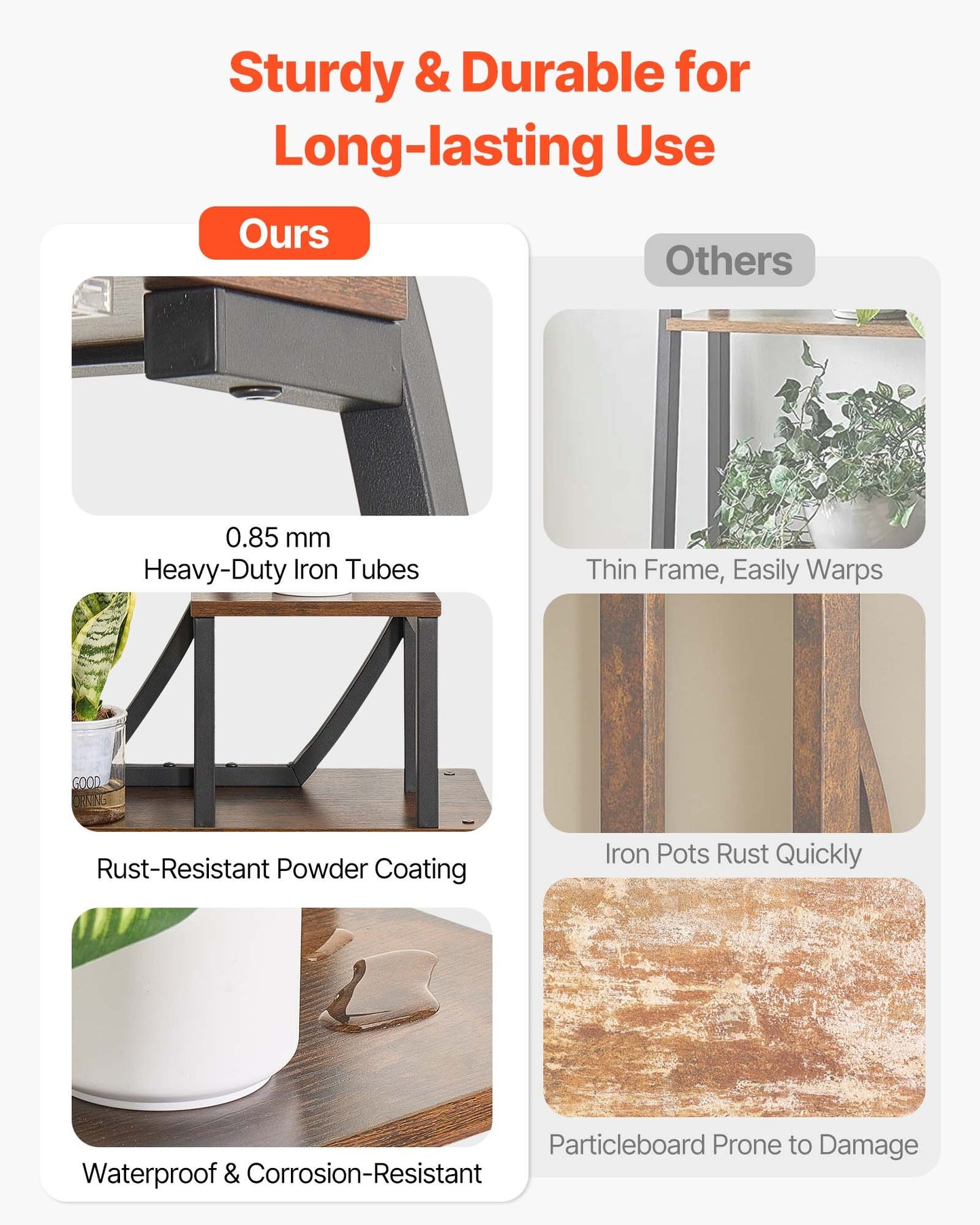 Plant Stand Indoor with Grow Lights, 63 in Tall 9-Tier Lighted Plant Shelf, Metal Corner Plants Holder, 3 Timer & 10 Brightness, Curve-Shaped Flower Display Rack for Living Room Balcony Decor