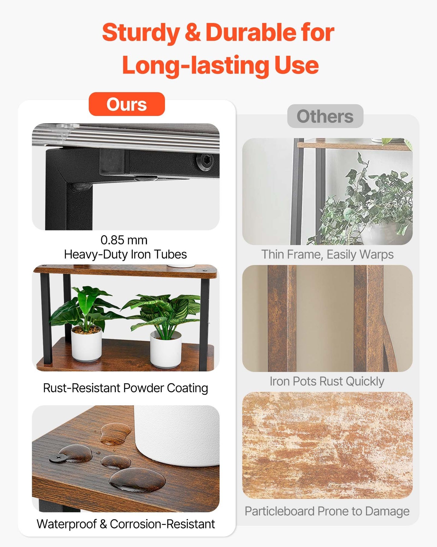 Plant Stand Indoor with Grow Lights, 62 in Tall 8-Tier Lighted Plant Shelf, Metal Corner Plants Holder, 3 Timer & 10 Brightness, Tree-Shaped Flower Display Rack for Living Room Balcony Decor