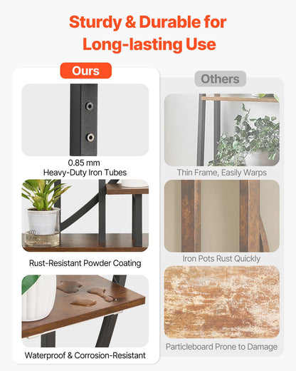 Plant Stand Indoor with Grow Lights, 65.5 in Tall 7-Tiered Lighted Plant Shelf, 2 Pack Metal Corner Plants Holder, 3 Timer & 10 Brightness, Half-Moon Shaped Flower Display Rack for Living Room