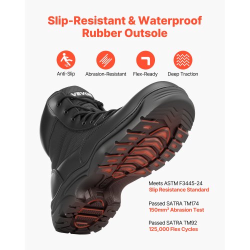 Herr Militär Taktiska Stövlar 152,4 mm Lätt Andningsbar UK Storlek 10