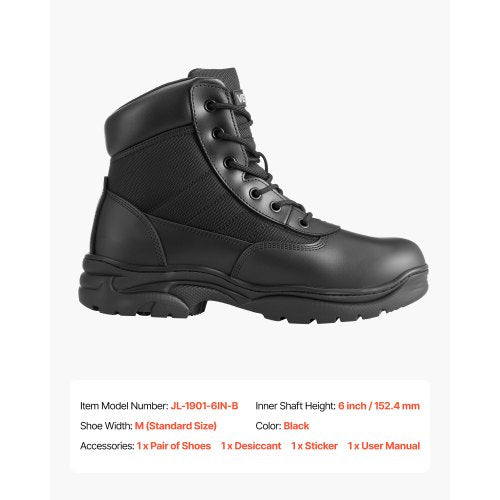 Herr Militär Taktiska Stövlar 152,4 mm Lättviktiga Andningsbara UK Storlek 9