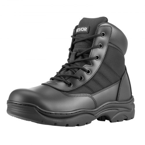 Men's Military Tactical Boots, 6 inch Combat Hiking Work Boots, Lightweight & Breathable & Sturdy Mens Motorcycle Interceptor Trooper Boot, for Outdoor Security Mountaineering, US Size 10.5