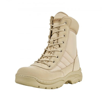 Men's Military Tactical Boots 203 mm Sand Side Zip UK Size 11