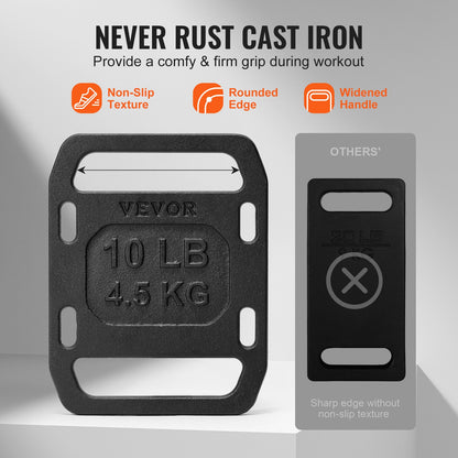 Cast Iron Ruck Weights, 10LB Pair Ruck Plate, Weighted Weights for Rucking, Adjustable Ruck Plate with Straps, for Rucking, Swings, Squat, Strength Training, Weightlifting, Fitness Workout