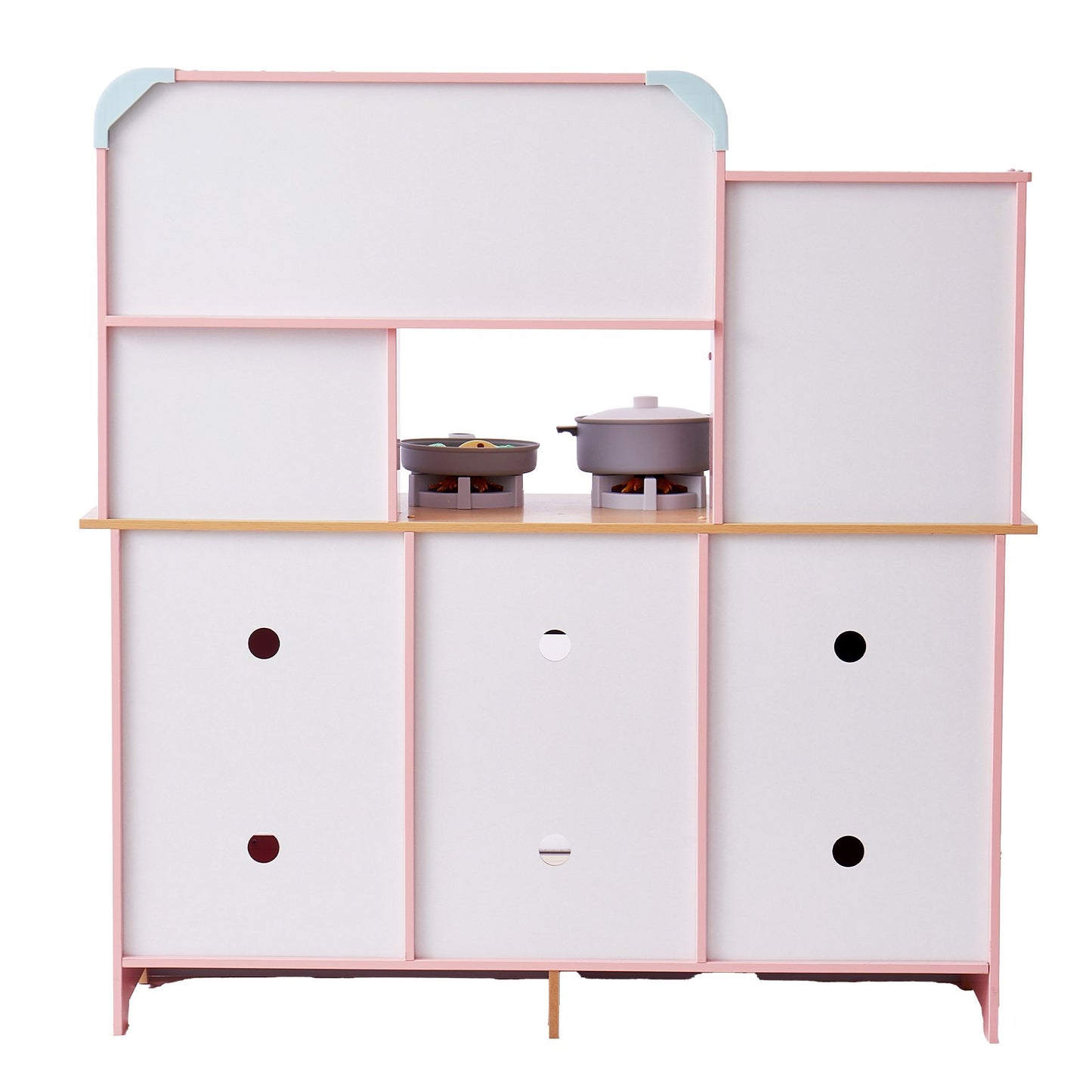 Küchenspielset für Kinder, Spielzeug zum Kochen, 24-teiliges Zubehör, Rosa