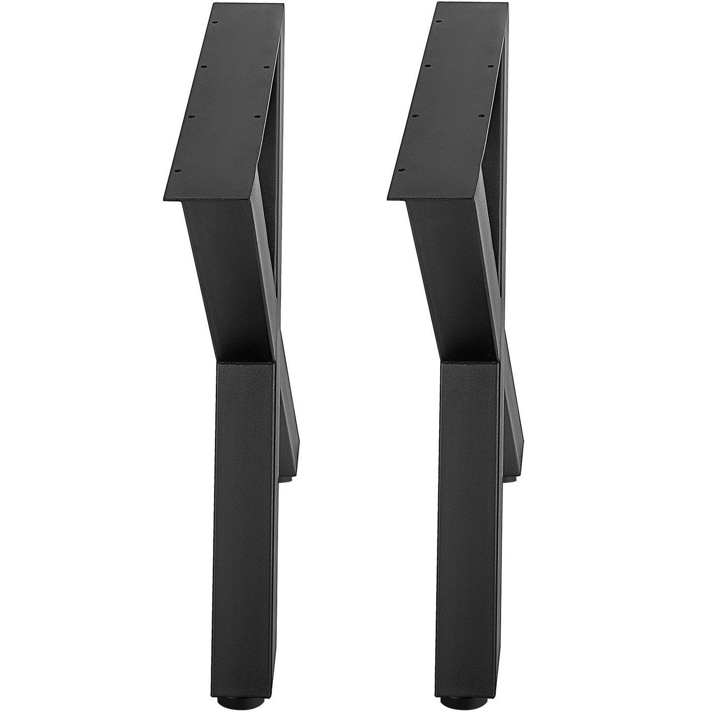 Tischbeine aus Metall, 28,3 x 23,6 Zoll, schwarze Tischbeine, Tischbeine aus Premiumstahl mit X-Rahmen-Stil, Bankbeine aus Stahl, Tischbeine im Landhausstil, Möbelbeine, perfekt für Café, Homeoffice, Bar