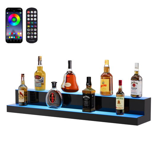 LED-upplyst spritflaska Display Bar Hylla RF & App Control 40" 2-Step