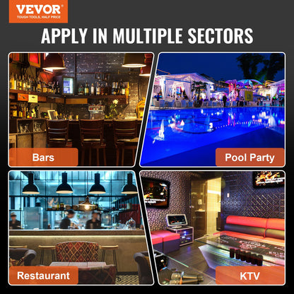 LED-upplyst spritflaska Display Bar Hylla RF & App Control 30" 3-Step