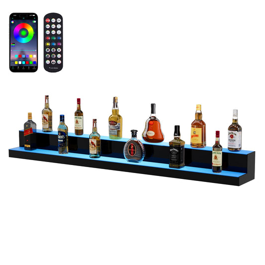 LED-upplyst spritflaska Display Bar Hylla RF & App Control 60" 2-Step