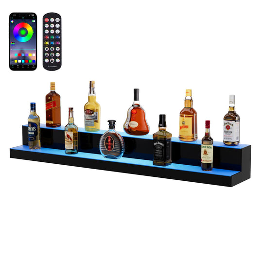 LED-upplyst spritflaska Display Bar Hylla RF & App Control 48" 2-Step
