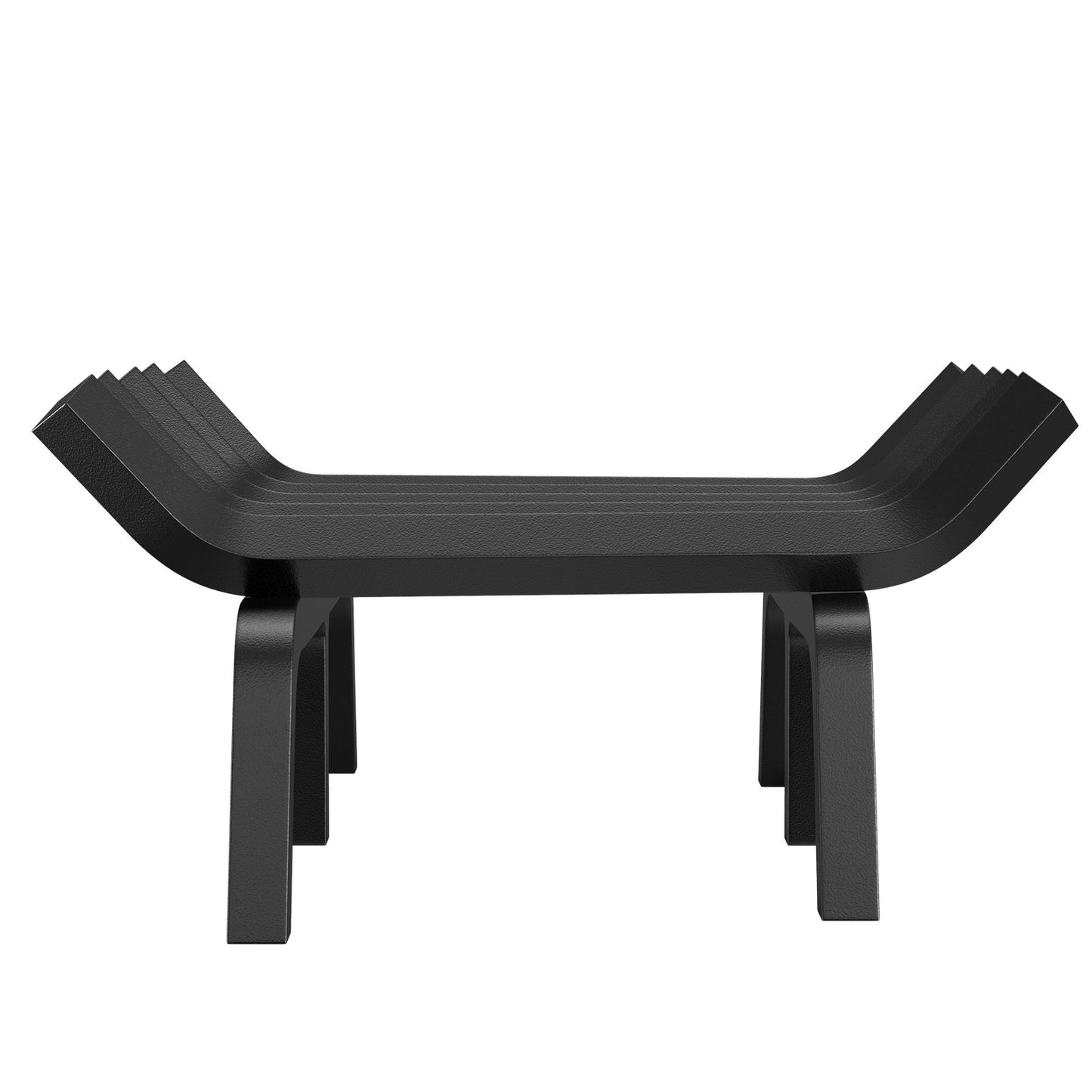 Kaminrost, 21 Zoll Hochleistungs-Feuerrost mit 6 Stützbeinen, 3/4 Zoll massive pulverbeschichtete Stahlstangen, Holzbrennerhalter für Innen- und Außenkamine