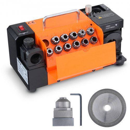 MR-13A Drill Bits Sharpener 3-13mm Bits Grinder Sharpener & 11 Collets