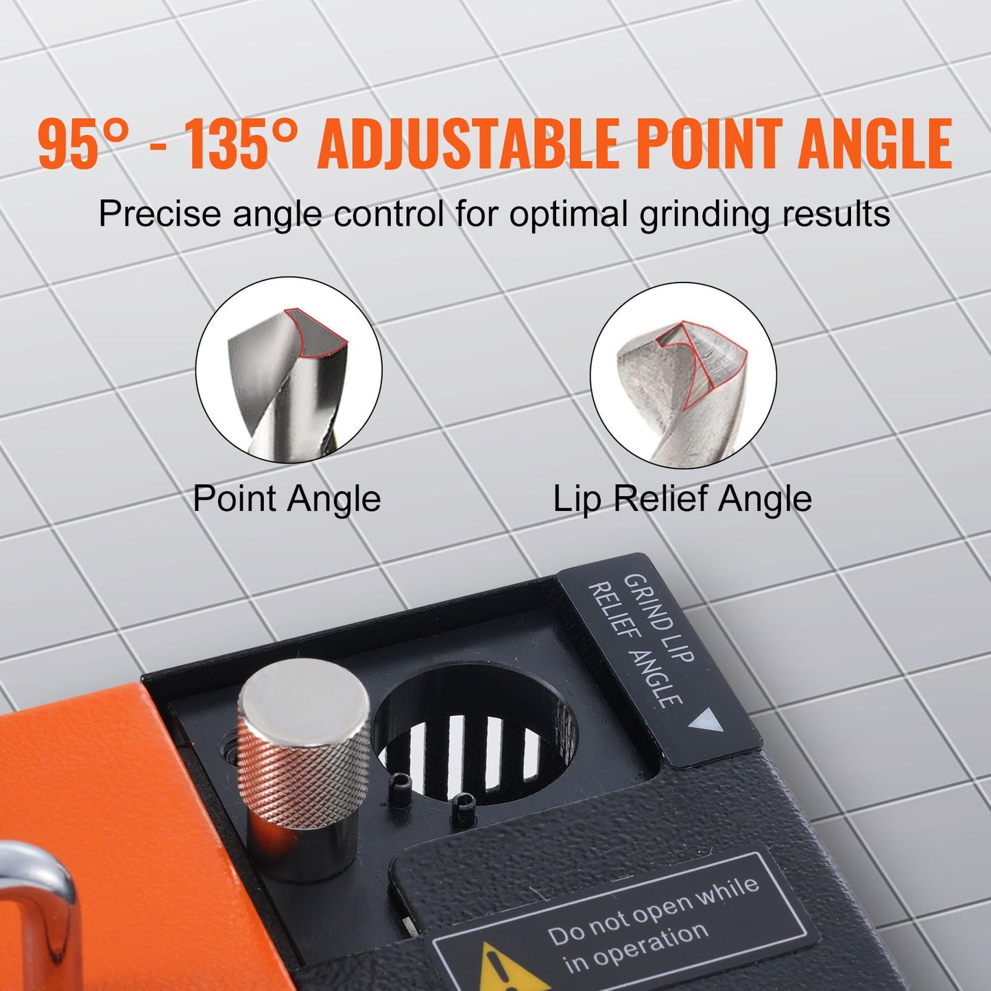 MR-13A Drill Bits Sharpener 3-13mm Bits Grinder Sharpener & 11 Collets