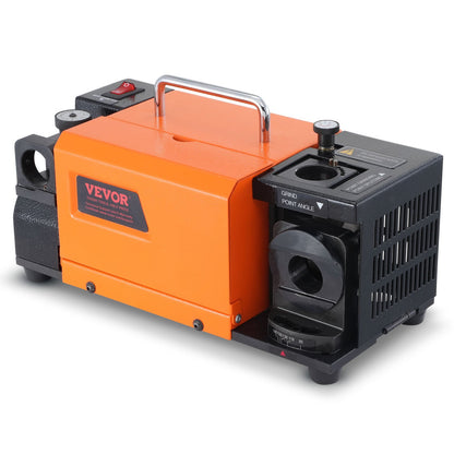 Bohrerschleifer, MR-13A Bitschleifer 3-13 mm, 95° bis 135° Spitzenwinkel einstellbarer Bohrerschleifer, tragbare Schleifmaschine mit 11 Spannzangen, CBN- und SDC-Scheiben